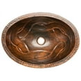 thumbnail image 4 of Premier Copper Products Bsp2_Lo19fbddb 19" Copper Drop In Bathroom Sink - Bronze, 4 of 7