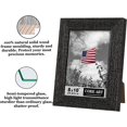 thumbnail image 4 of 5x7 Picture Frames, Brown Rustic Photo Frames Set of 2, Solid Wood Farmhouse Frame with Semi-tempered Real Glass, Wall and Tabletop Display, Designed by AmPm, 4 of 6