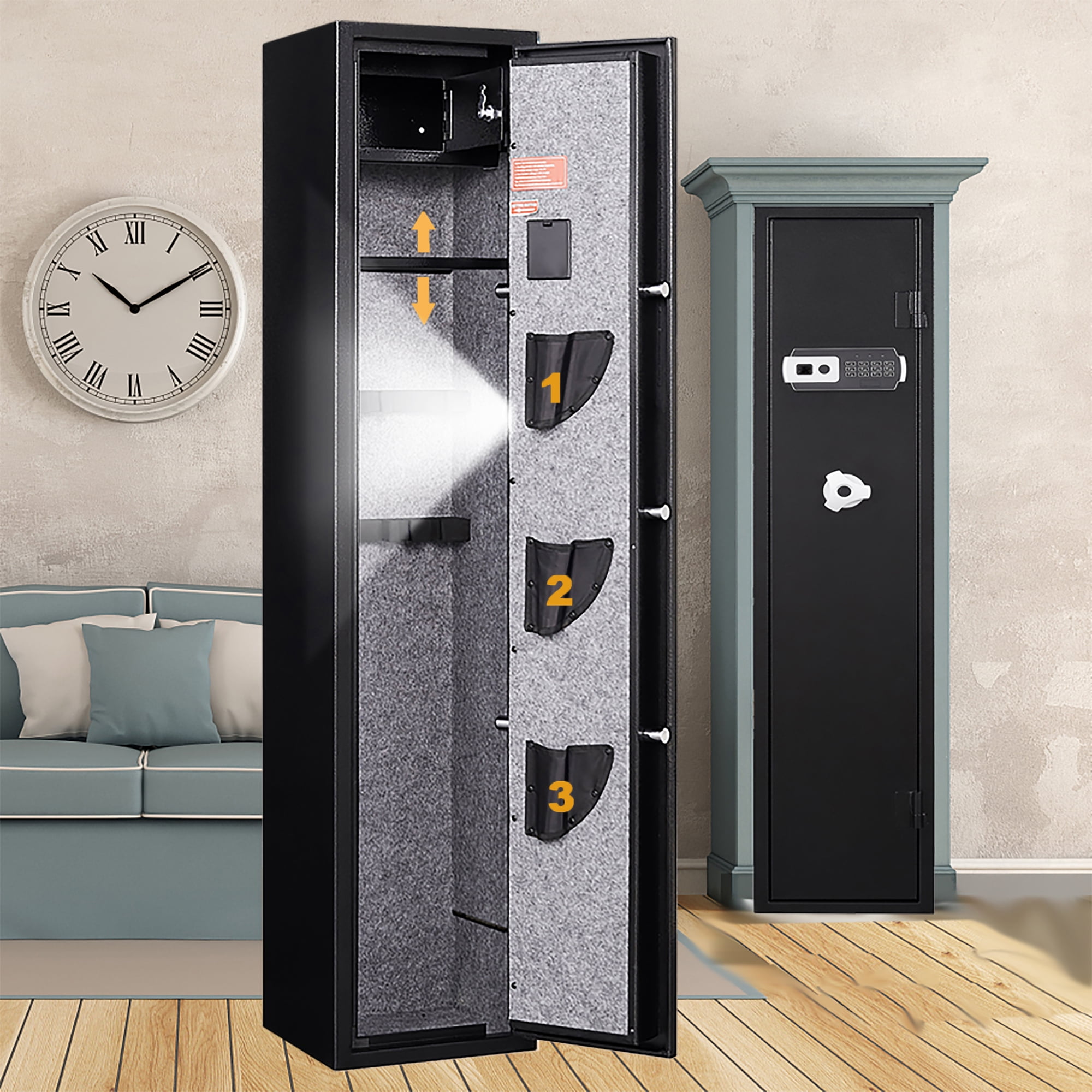 Safe Electronic Storage Heavyduty, Digital Keypad Safe W/ Hidden Keyhole