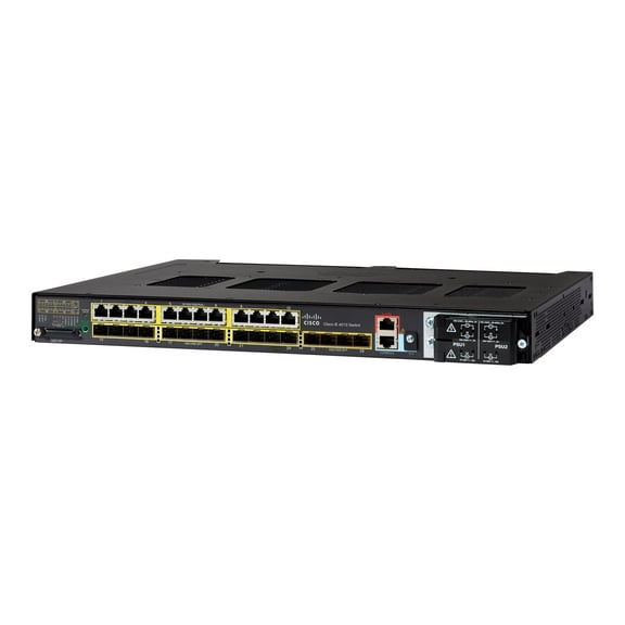 Cisco IE-4010-16S12P Ethernet Switch - 12 Ports - Manageable - Gigabit Ethernet - 1000Base-X, 10/100/1000Base-T - 3 Layer Supported - Modular - 16 SFP Slots - Optical Fiber, Twisted Pair - 1U - Rac...