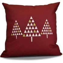 Simply Daisy 16" x 16" Trio of Trees Geometric Print Pillow