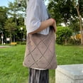 thumbnail image 3 of Kukuzhu Girls Hobo Bag Mesh Diamond Shoulder Handbags Kawaii Y2K Shopper Tote Bag, 3 of 7