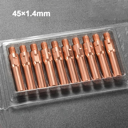 

10PCS Quality Conductive Tips for Welding machine - Smooth Wire Feeding 45*1.4