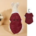 thumbnail image 5 of Harikaji Small Dog Tuxedo Suit with Bow, Dog Wedding Formal Suit with Leash Hole, Dog Festival Costume Coat Prince Gentleman Clothes for Small Medium DogsRed M:Chest Girth 15.7",Weight 6-8LB, 5 of 7