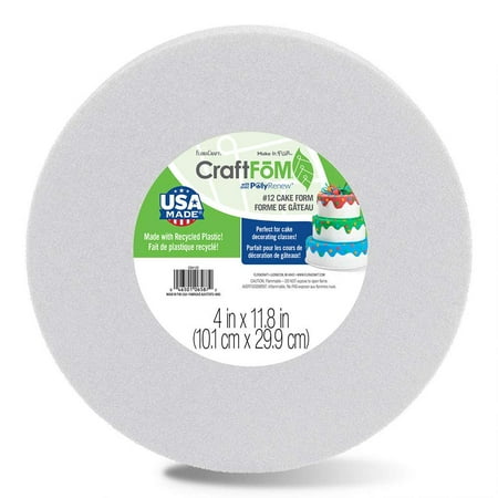 FloraCraft CraftFoM Round Cake Form White