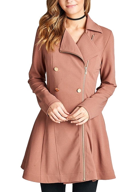Ladies Double Breasted Polyester 