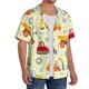 thumbnail image 2 of Balery Heavy Equipment Camisa Casual de Manga Corta con Botones para Hombre, Texturizada, Estilo Cubano, para Playa, Verano-X-Large, 2 of 5