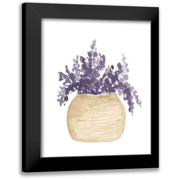 Price, Lucille 12x14 Black Modern Framed Museum Art Print Titled - Pot Of Lavender