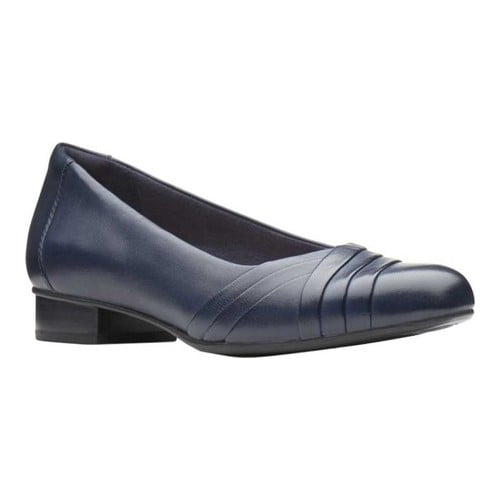 Clarks Women s Juliet Petra Pump Navy Leather 8 N US Walmart