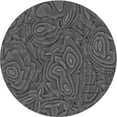thumbnail image 1 of Ahgly Company Machine Washable Indoor Round Transitional Platinum Gray Area Rugs, 5' Round, 1 of 7
