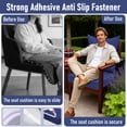 thumbnail image 5 of Yacona Outdoor Chair Cushions Set, 24x24in Patio Furniture Cushions with Two Replaceable Covers, for Patio Furniture Chair Sofa, Blue&Beige, 5 of 9