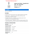 thumbnail image 2 of Ignition Lock Cylinder - Compatible with 2007 - 2017 Jeep Patriot - Dorman, 2 of 2