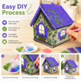 thumbnail image 4 of 3D Wooden House Diamond Painting Kit, Christmas 3D Wooden House Diamond Painting Kit DIY Christmas Village Wooden House Diamond Art Kit for Holiday Decor and Creative Home Display (lavendar), 4 of 10