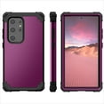 thumbnail image 4 of Decase for Samsung Galaxy S24 Military Grade Protection Case,Hybrid Rugged Shockproof Anti-Scratch PC Bumper Triple-Layer Protector Phone Case Hard Back Cover,Purple, 4 of 8