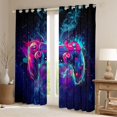 thumbnail image 2 of jejeloiu Gamer Gaming Black Out Curtains,Modern Video Game Curtains Pack of 2 (42x63 Each),Colorful Console Bedroom Curtains For Boys,Microfiber Bedroom Decor, 2 of 6