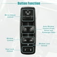 thumbnail image 3 of Unique Bargains Car Front Left Driver Side Master Power Window Switch for Chrysler 300 2011-2015 68139805AD, 3 of 7