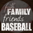 thumbnail image 2 of Gibbons, Lauren 26x26 White Modern Wood Framed Museum Art Print Titled - Baseball Friends, 2 of 4
