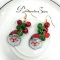 thumbnail image 4 of Christmas Earring Creative Santa Decorative Xmas Drop Earring Pendant Earring, 4 of 7