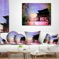 thumbnail image 4 of Designart Rural Landscape with Flowers - Landscape Painting Throw Pillow - 18x18, 4 of 5