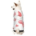 thumbnail image 5 of Uemuo Pink Hearts for Winter Dog Hoodie Sweatshirts with Pockets Warm Dog Clothes for Small Dogs Chihuahua-X-Small, 5 of 8