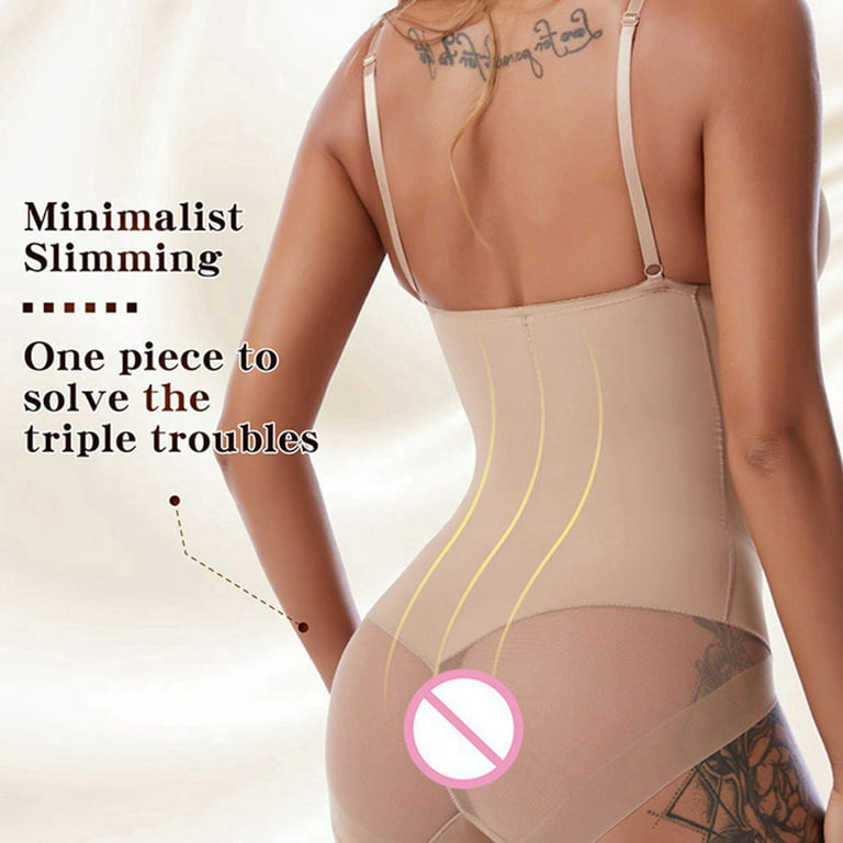 Bodysuit Shapewear for Women Tummy Control Dress Backless Bodysuit Tops  Body Shaper with Built-in Bra 
