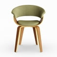 thumbnail image 3 of Carson Carrington  Sauda Mid-century Modern Chair - N/A Light Grey Fabric/Walnut Walnut Finish Polyester Modern & Contemporary, Mid-Century Modern, 3 of 5