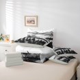 thumbnail image 6 of Homewish Winter Jungle Bedding Comforter Set 7-Piece for Teenagers Adults,Mountain Woodland King Bedding Sets,Abstract Gradient Black Ultra Soft Bed Sheets,Microfiber Bedroom Decor,Reversible, 6 of 8