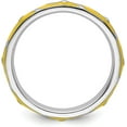 thumbnail image 2 of Solid Sterling Silver Stackable Expressions Yellow Enamel Ring - Ring Size 5.0, 2 of 7