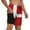 Black, variant on Men's Danish Flag Swim Trunks with Compression Liner Bathing Suit Swimwear