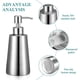 thumbnail image 5 of Dispensador de jabón líquido 350ML + bomba de espuma 304 dispensadores de acero inoxidable para baño cocina loción para manos detergente champú plateado brillar  Electrónica, 5 of 5
