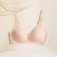 thumbnail image 3 of Push Up Bra, Audhol Womens Daily Solid Lace Gathered Bra Straps Breast Cup Underwear Sleep Bra Beige 44, 3 of 3