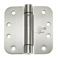 thumbnail image 3 of Cauldham (2 Pack) Heavy-Duty 4" Self-closing Spring Door Hinge with 5/8" Radius Corners, UL Listed - Satin Nickel, 3 of 7