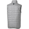 thumbnail image 3 of Men's Cutter & Buck Gray Tennessee Tech Golden Eagles Big & Tall Rainier PrimaLoft Eco Full-Zip Puffer Vest, 3 of 3