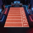 thumbnail image 3 of Athletics Track Rug 4x8 Area Rugs Running Track Orange Red Rugs Non Slip Non Shedding Print Washable Floor Carpet for Living Room Bedroom Room Office Study Foyer Hallway, 3 of 6