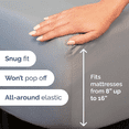 thumbnail image 3 of Sheets Set 6 Piece - Includes 4 Pillowcases - Bed Sheets  Size - Soft Hotel Luxury Bedding - Cooling, Comfy, Cozy & Breathable - 1 Flat & 1 Fitted & 4 Pillowcases w/ Deep Pockets - Steel Blue, 3 of 5