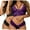 Purple, variant on Lovskoo Women's Sleepwear Sets Bra and Panty Corset Lace Floral Bralette Bra Two Piece Underwear Sleepwears Outfits Gift for Valentine's Day Purple