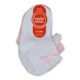 thumbnail image 2 of Wonder Nation Infant and Toddler Girls Dress Socks, 3 Pair Pack, Sizes 0M-5T, 2 of 5