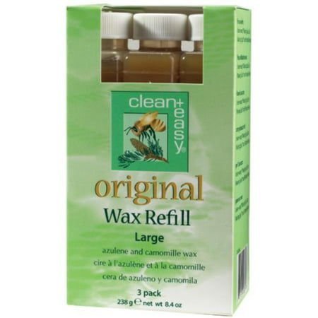 Clean + Easy Large Original Wax Refill- 3 pk, made of best qualify raw material By Clean (Best Beard Wax 2019)