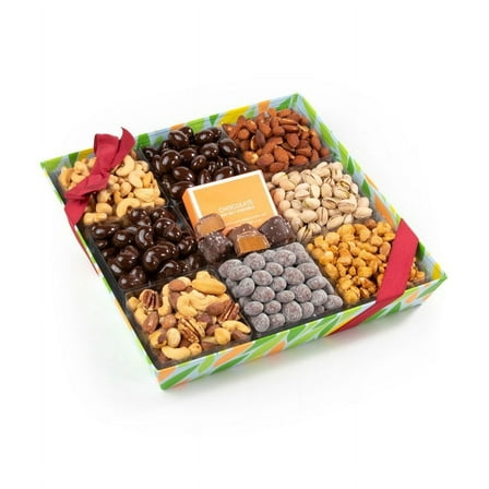 From You Flowers - Chocolate Dipped Nuts Gift Tray for Birthday, Anniversary, Get Well, Congratulations, Thank You, All Occasions