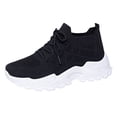 thumbnail image 1 of GHIIYER Chaussures Décontractées pour Femmes Espadrilles pour Femmes Chaussures à Plateforme Rehaussantes avec Maille Respirante à Lacets Chaussures de Marche Extérieur, 1 of 6