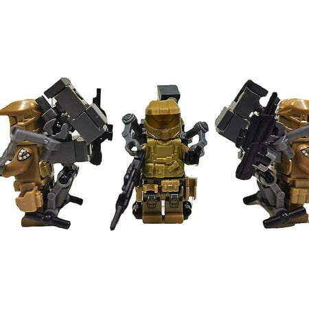 Halo Compatible Lego Military Minifigures Master Chief Sand Color 4th ...