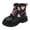 Black, variant on Linfrsh Kids Boys Girls Snow Boots Waterproof Warm Winter Boots Slip Resistant (Toddler/Little Kid)(Black,13.5)