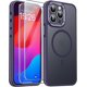 thumbnail image 1 of for iPhone 15 Pro Case Magsafe, Military Grade Protective [Anti-Slip Grip] [2 Pcs Glass Screen Protector]Magnetic Translucent Matte Case, Purple, 1 of 4