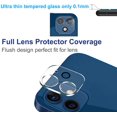 thumbnail image 5 of iPhone 12 Pro Max Case, iPhone 12 Pro Max Tempered Glass Camera Lens & Screen Protector, Tekcoo Full Body Sturdy Grip Plastic TPU Slim Transparent Phone Protective Hard Cases - Black, 5 of 9