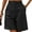 Black, variant on GZWYHT Palazzo Pants High Waisted Shorts Womens Shorts Casual Elastic Waist Wide Leg Shorts Knee Length Summer Shorts With Pockets Solid Pants Shorts for Women Lounge Pants Women Black L
