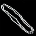 thumbnail image 4 of 2X Collar Con Cuentas Artificiales Blancas Perlas Imitativas Collar de Cadena para Mujeres, 4 of 7