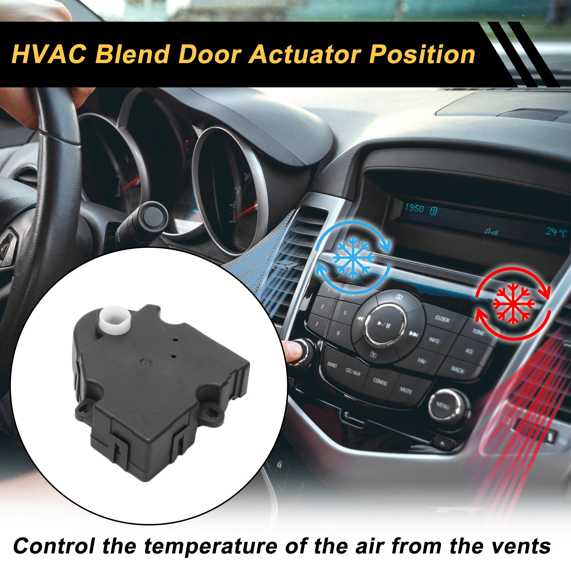 Unique Bargains HVAC Heater Blend Door Actuator for Buick Lesabre 2005 AC Replacement