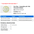 thumbnail image 2 of Flex Plate - Compatible with 1986 Chevy K5 Blazer, 2 of 2