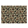 thumbnail image 1 of Camouflage Cutting Board, Pixel Art Style Blending in Environment Pattern Abstract Fashion Design, Decorative Tempered Glass Cutting and Serving Board, Large Size, Brown Black Sepia, by Ambesonne, 1 of 1