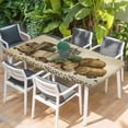thumbnail image 2 of Vintage Farmhouse Table Cloths for 3 Foot Rectangle Tables, Retro Country Boots Flowers Leaf Book Patio Waterproof Elastic Fitted Tablecloths, Washable Rectangular Table Cover for Camping, 2 of 8